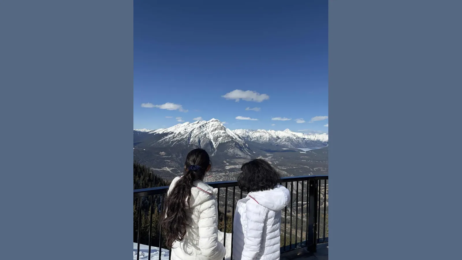 Banff Gondola summit view in Alberta